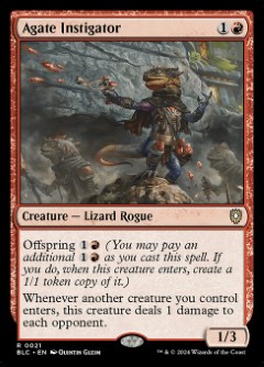Agate Instigator Bloomburrow Commander